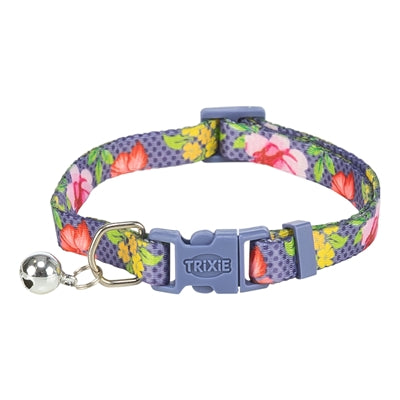 Afbeelding laden in galerijviewer, Trixie kattenhalsband bloemen motief assorti