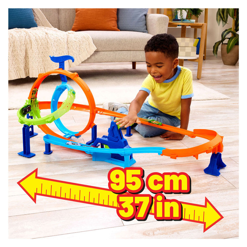 Afbeelding laden in galerijviewer, Mattel hot wheels stuntset looping cyclone