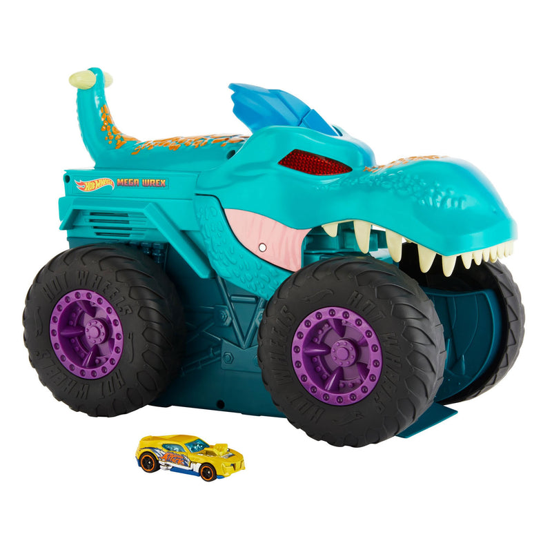 Afbeelding laden in galerijviewer, Hot Wheels Monster Truck Car Chompin' Mega-Wrex