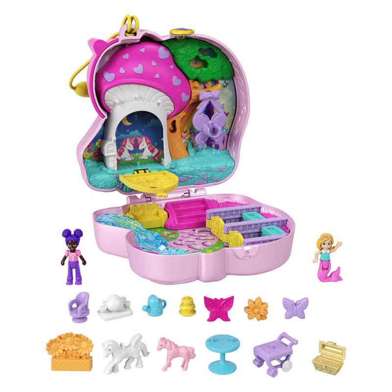 Afbeelding laden in galerijviewer, Mattel Polly Pocket Unicorn Tea Party