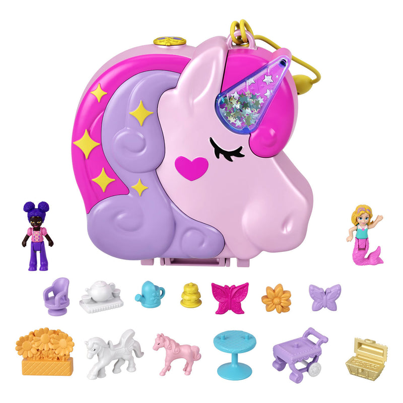 Afbeelding laden in galerijviewer, Mattel Polly Pocket Unicorn Tea Party
