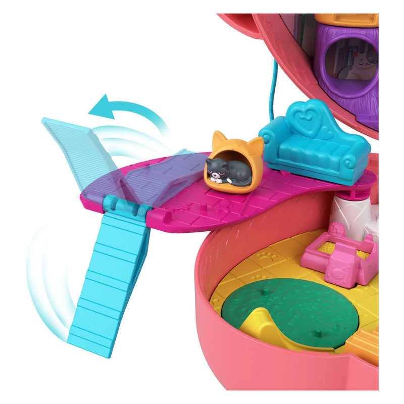 Afbeelding laden in galerijviewer, Mattel Polly Pocket Shani de Knuffelkat Speelset