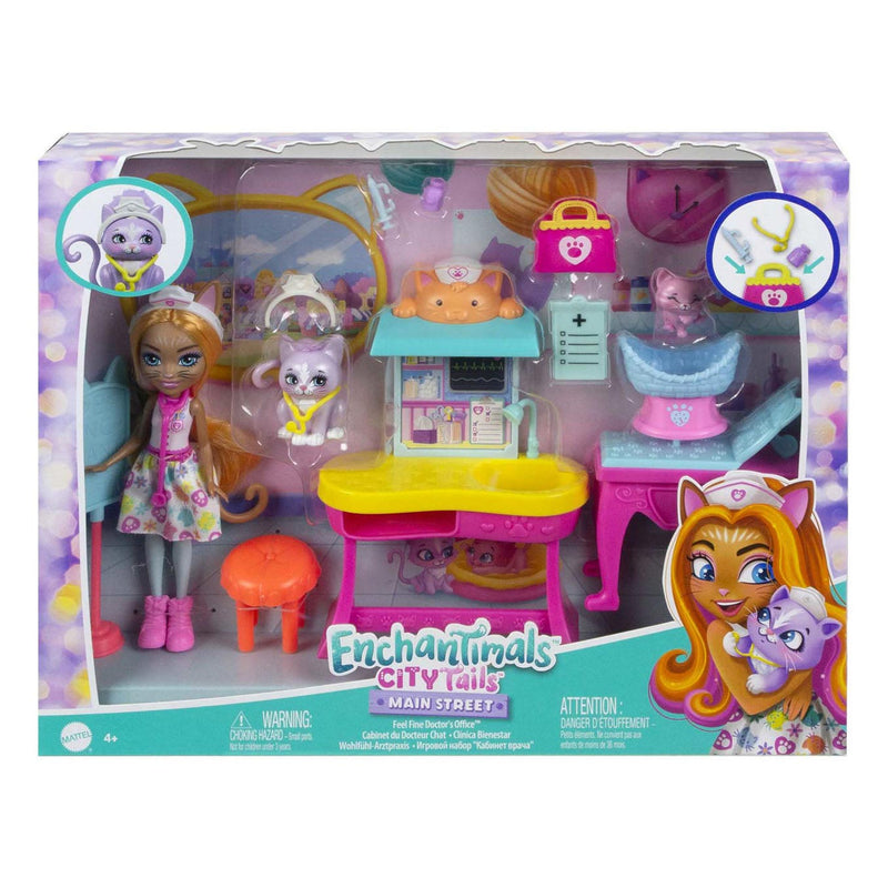 Afbeelding laden in galerijviewer, Mattel Enchantimals City Tails Dokterspraktijk Speelset
