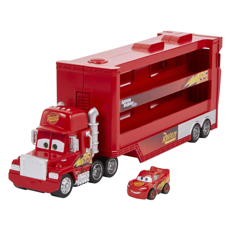 Afbeelding laden in galerijviewer, Mattel Pixar Mack Miniracers Transporter met 1 Miniracer