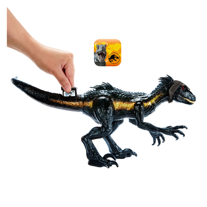 Afbeelding laden in galerijviewer, Mattel jurassic world track n attack indorraptor dino speelfiguur