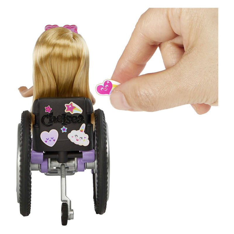 Afbeelding laden in galerijviewer, Mattel Chelsea Wheelchair Modepop Blond