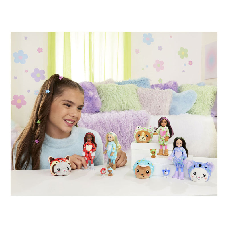 Afbeelding laden in galerijviewer, Mattel Cutie Reveal Chelsea Teddybeer als dolfij