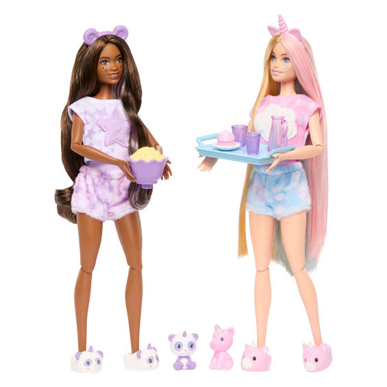 Afbeelding laden in galerijviewer, Mattel Cutie Reveal Modepop Slaapfeest