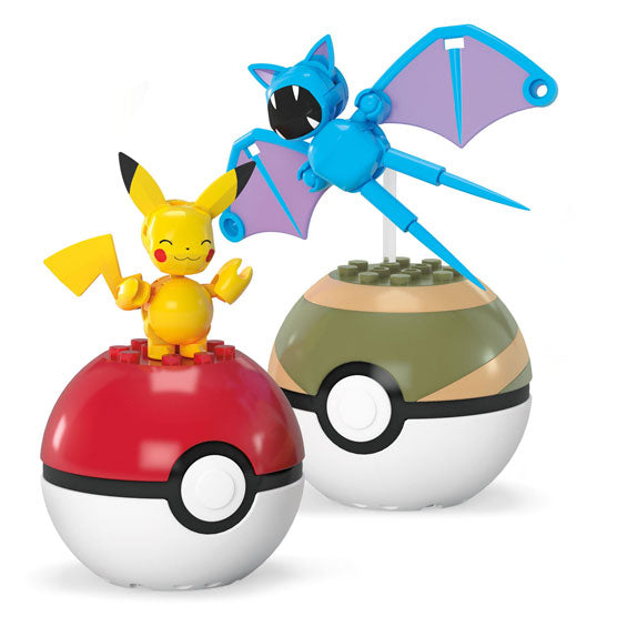 Afbeelding laden in galerijviewer, Mattel mega construx pikachu zubat bouwset, 40dlg.
