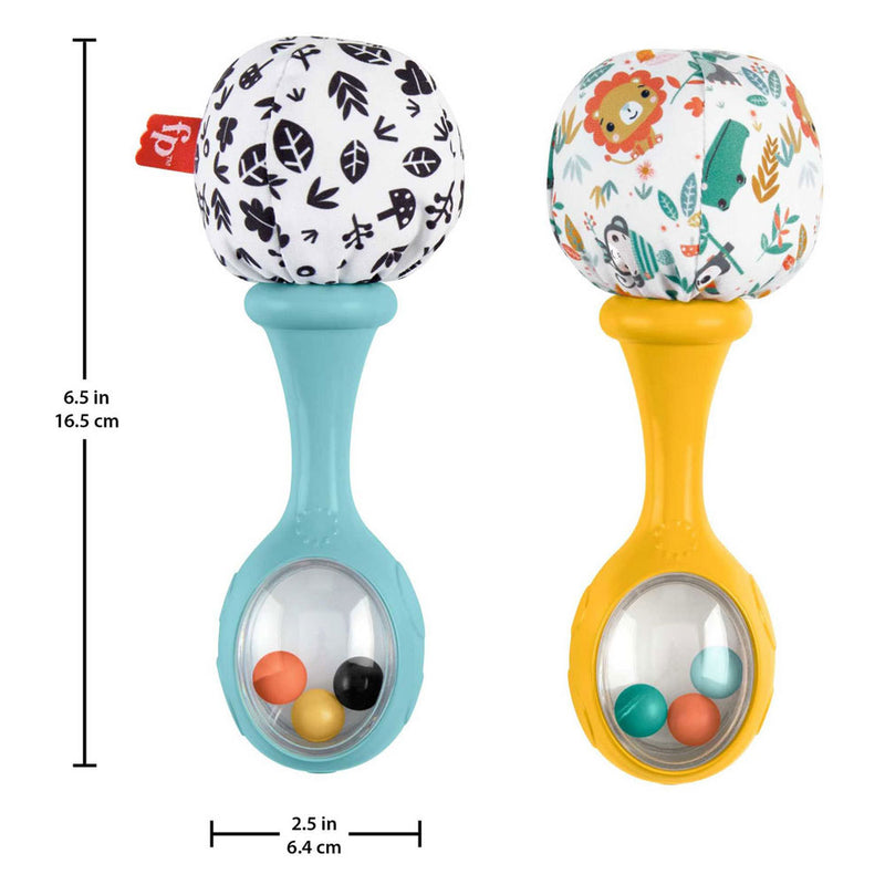 Afbeelding laden in galerijviewer, Mattel fisher price schud en rammel sambaballen