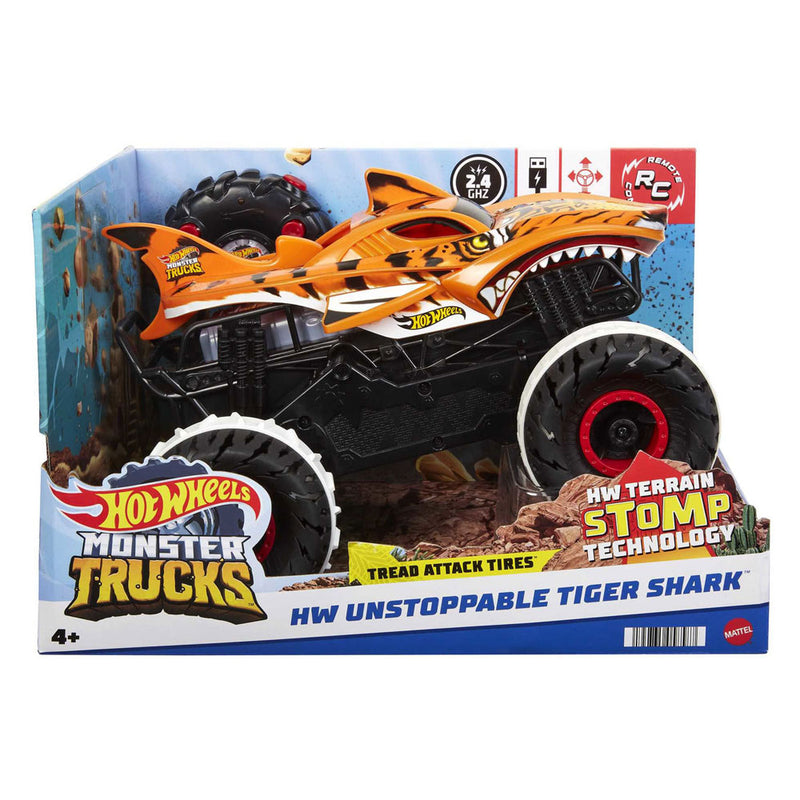 Afbeelding laden in galerijviewer, Hot wheels rc monster trucks onstuitbare hijgertaai bestuurbare auto