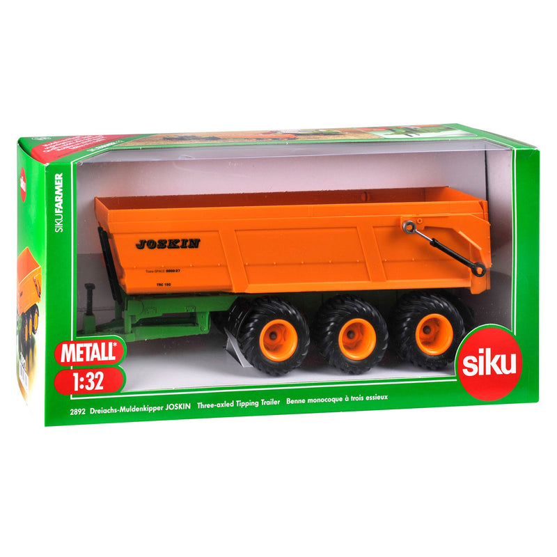 Afbeelding laden in galerijviewer, Siku 2892 joskin 3-wiels aanhanger met kantelbak 1:32
