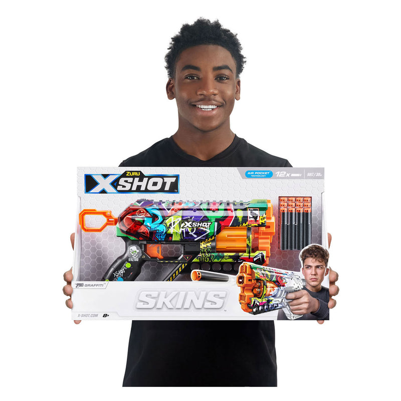 Afbeelding laden in galerijviewer, Xshot zuru x-shot skins griefer met 12 darts