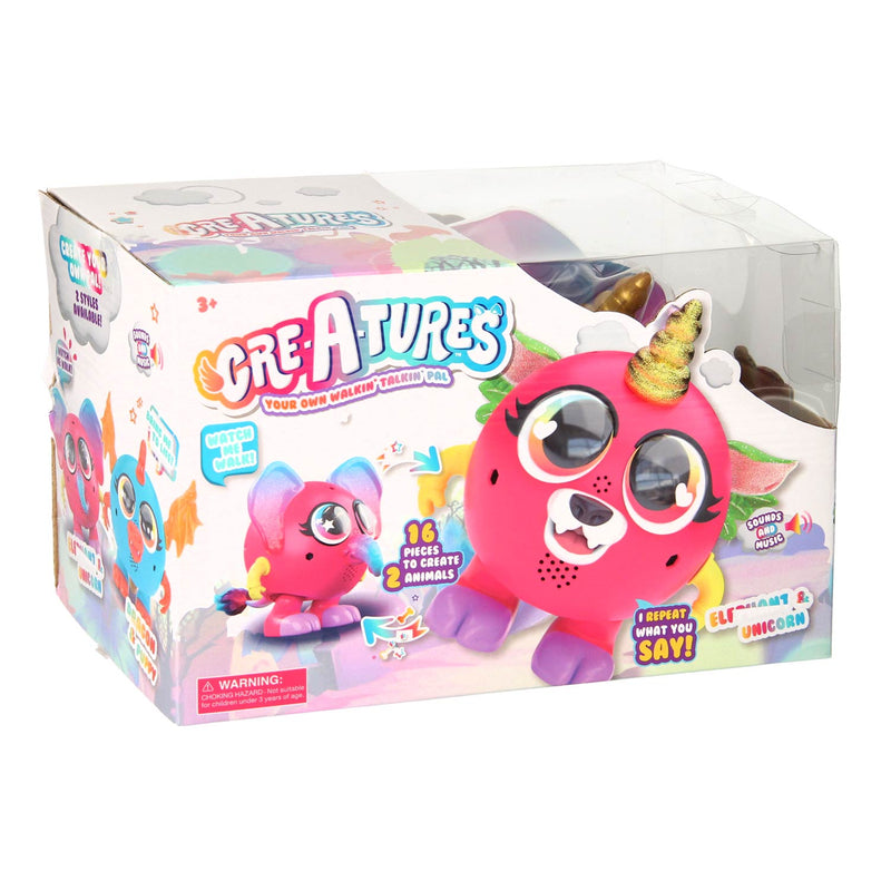 Afbeelding laden in galerijviewer, Boti Creatures Create Your Own Walkin Monsta Olifant en Unicorn