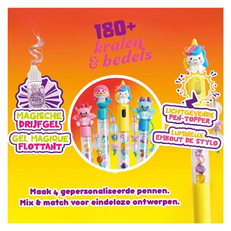 Afbeelding laden in galerijviewer, Gear2play pen maker magic - classic: magical - maak 4 unieke pennen met kralen, bedels en magische figuren