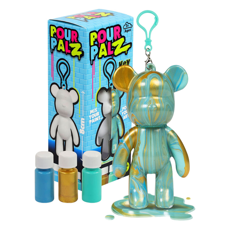 Afbeelding laden in galerijviewer, Gear2play pour palz mini paint bear sleutelhanger - gietverfset