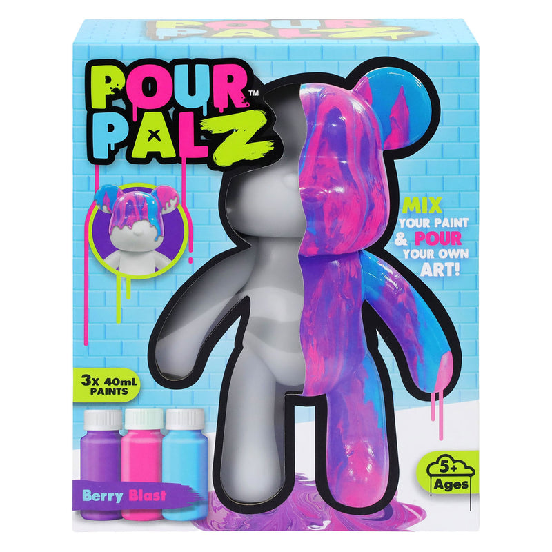 Afbeelding laden in galerijviewer, Gear2play pour palz large paint bear 'berry blast' - gietverfset (paars, roze, blauw)