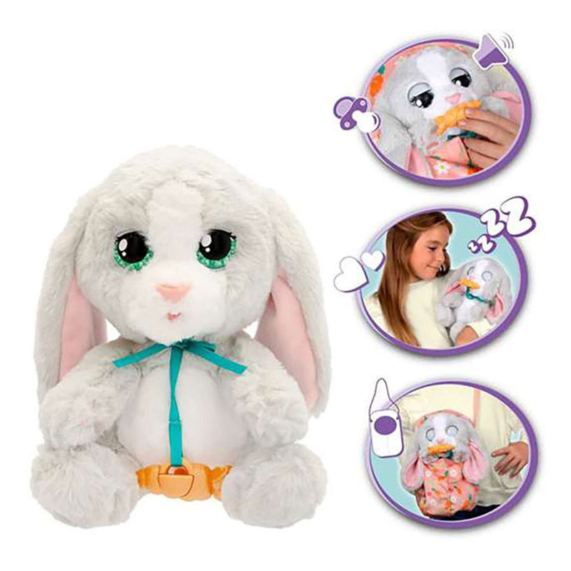 Afbeelding laden in galerijviewer, Spectron baby paws bunny interactieve knuffel - 20 cm