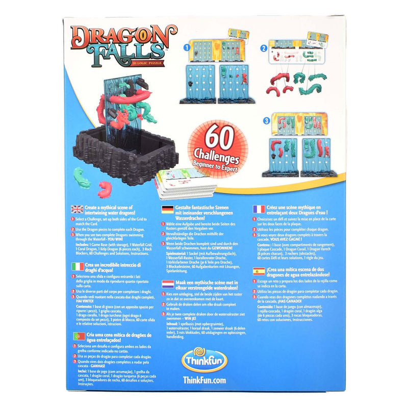 Afbeelding laden in galerijviewer, Thinkfun dragon falls 3d denkpuzzel, 60 challenges