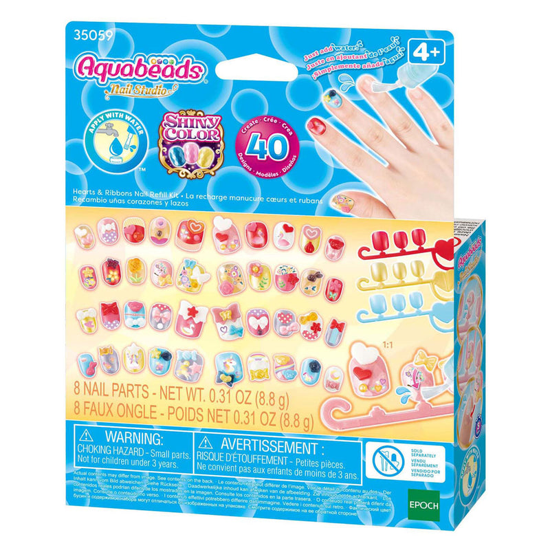 Afbeelding laden in galerijviewer, Aquabeads sprankelende nagelset navulling