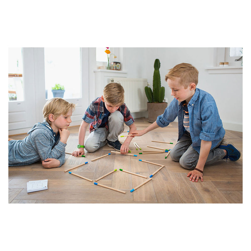 Afbeelding laden in galerijviewer, Bs toys lucifer puzzel - hout - vanaf 8 jaar - 30 mogelijkheden - educatief spel