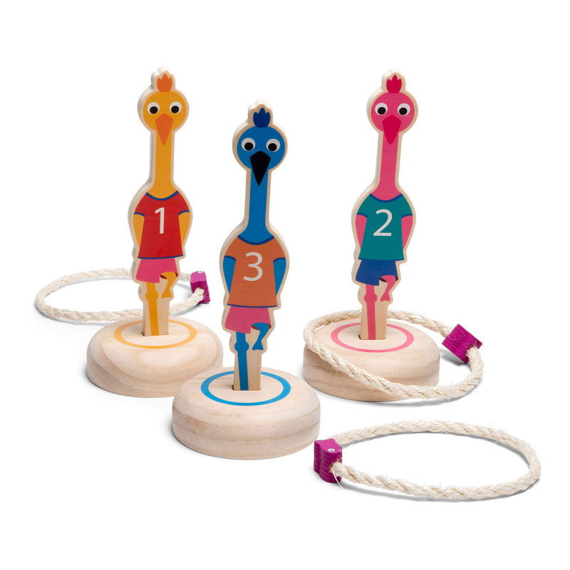 Afbeelding laden in galerijviewer, Bs toys ringwerpen vogels hout - werpspel