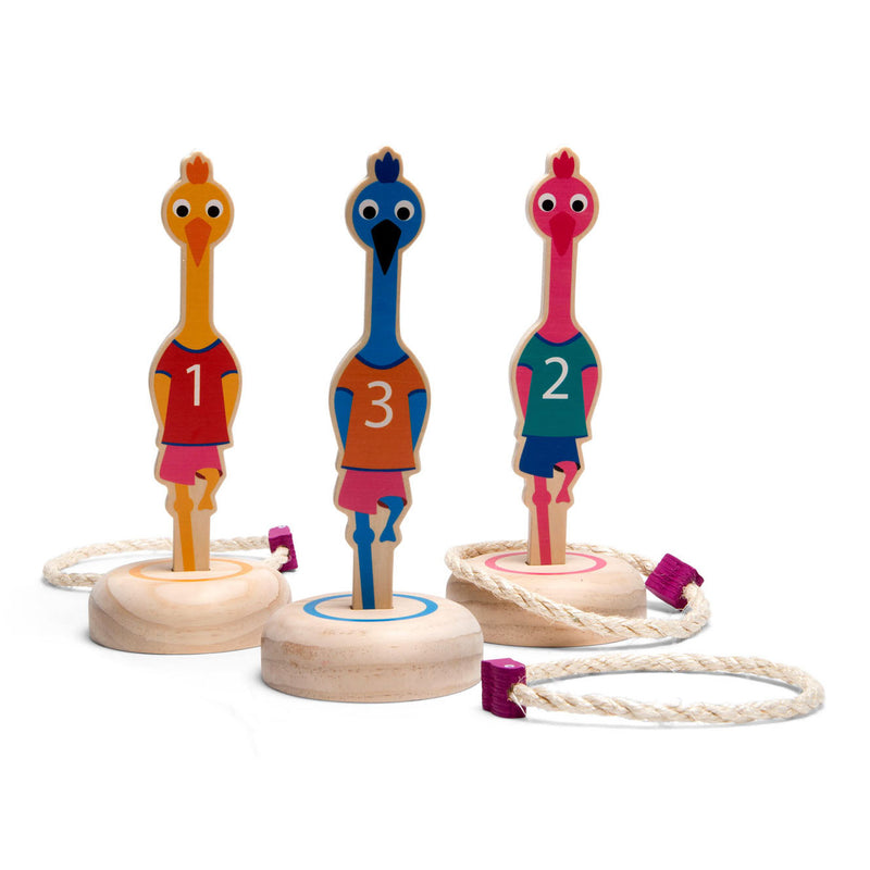 Afbeelding laden in galerijviewer, Bs toys ringwerpen vogels hout - werpspel