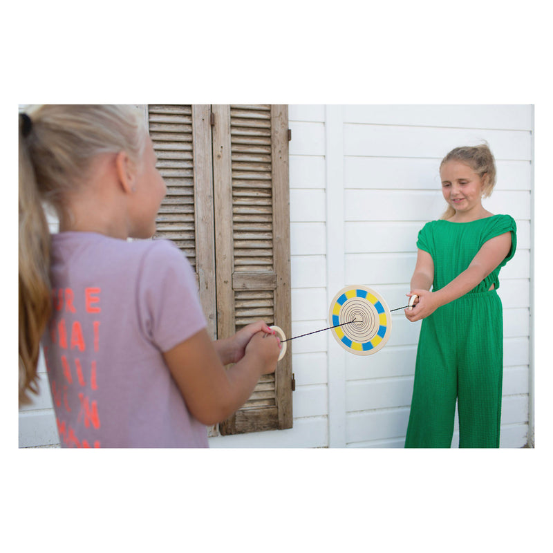 Afbeelding laden in galerijviewer, Bs toys kleurenspinner hout trekspel