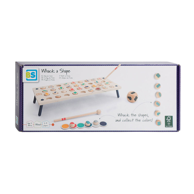 Afbeelding laden in galerijviewer, Bs toys whack a shape houten spel