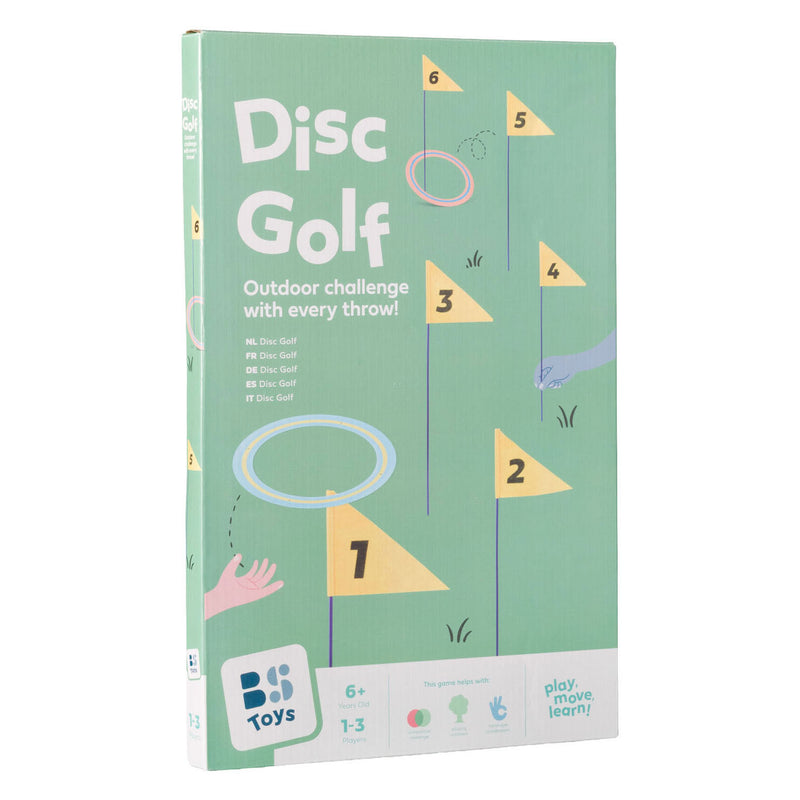 Afbeelding laden in galerijviewer, Bs toys – disc golf – buitenspel – speelgoed-golfset met vlaggen en schijven – vanaf 6 jaar