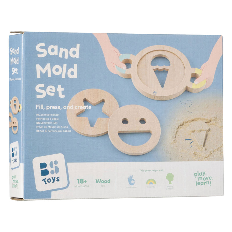 Afbeelding laden in galerijviewer, Bs toys – zandvormenset – houten speelset voor buiten – vanaf 18 maanden