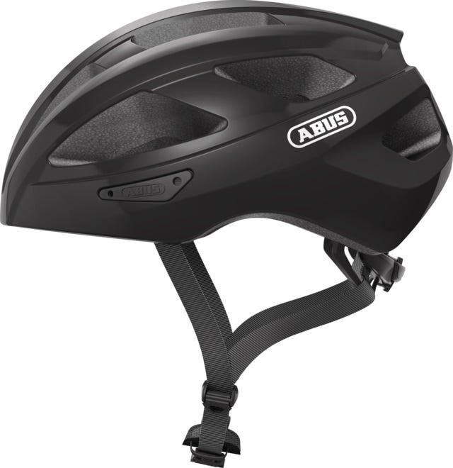 Afbeelding laden in galerijviewer, Abus helm MacatGoud shiny velvet Zwart L 58-62cm