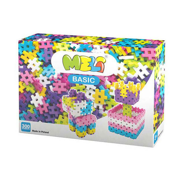 Afbeelding laden in galerijviewer, Meli basic roze bouwblokken, 300dlg.