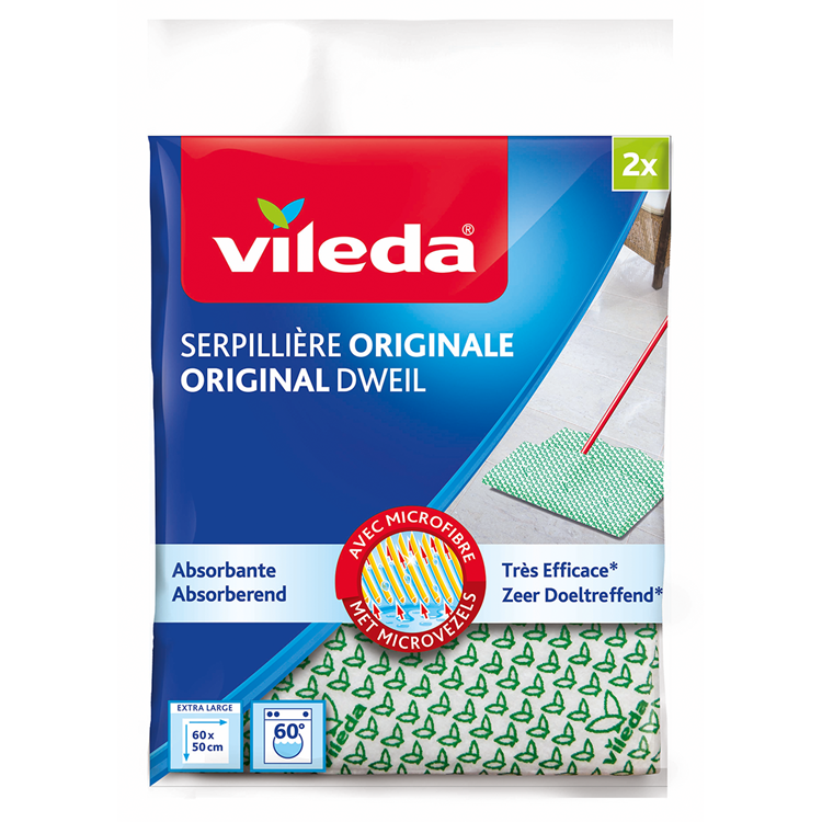 Afbeelding laden in galerijviewer, Vileda doeken sponzen original groene dweil 2pk