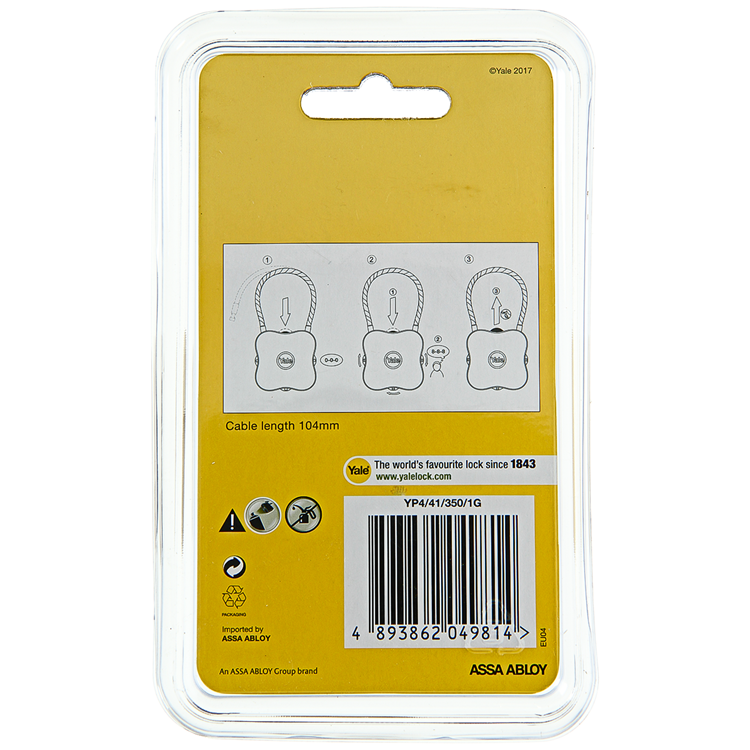 Afbeelding laden in galerijviewer, Yale 1060502 - code hangslot flex groen | 6 stuks
