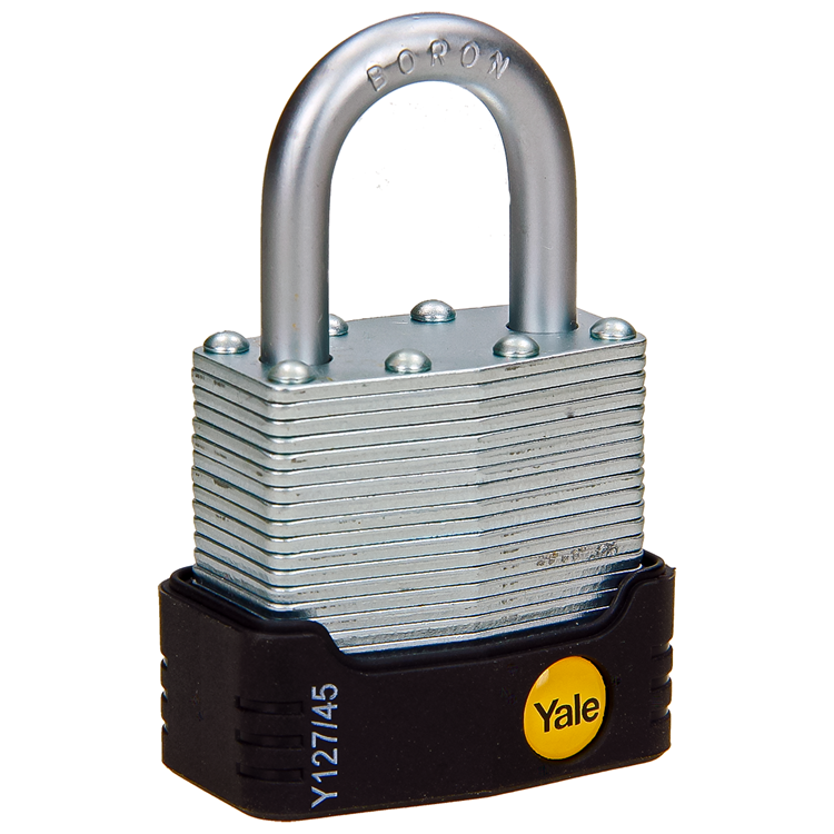 Afbeelding laden in galerijviewer, Yale 1060490 - hangslot protector 45mm gelamineerd | 3 stuks