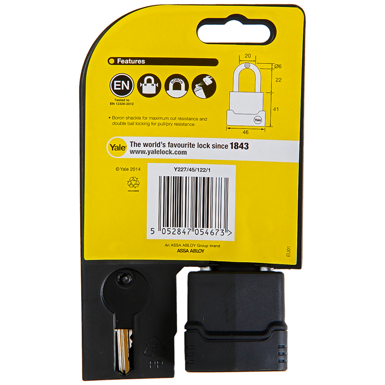 Afbeelding laden in galerijviewer, Yale 1060488 - hangslot protector 45mm weerbestendig | 3 stuks