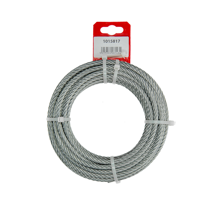 Afbeelding laden in galerijviewer, Mack 1015817 - verzinkte staalkabel 6x19 10m 6mm wll 350 kg din en 12385-4 | 5 stuks