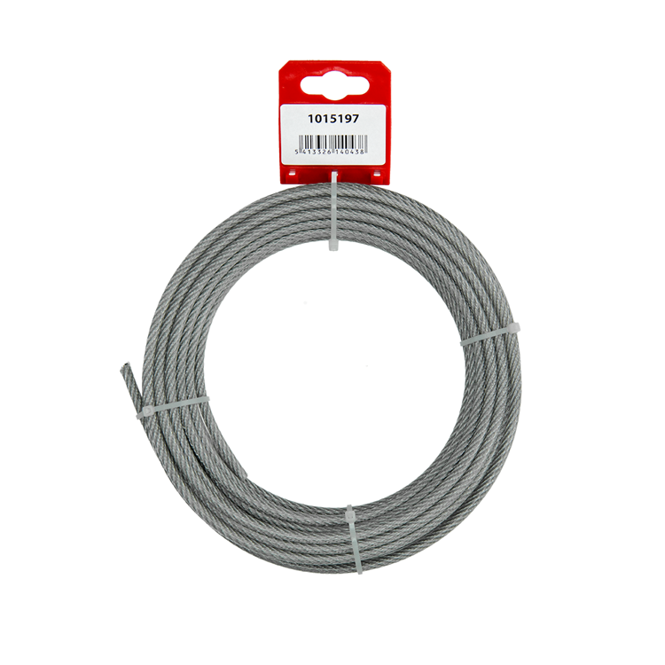 Afbeelding laden in galerijviewer, Mack 1015197 - staalkabel pvc mantel 6x7 10m 4-5mm wll 170kg din en12385-4 | 5 stuks