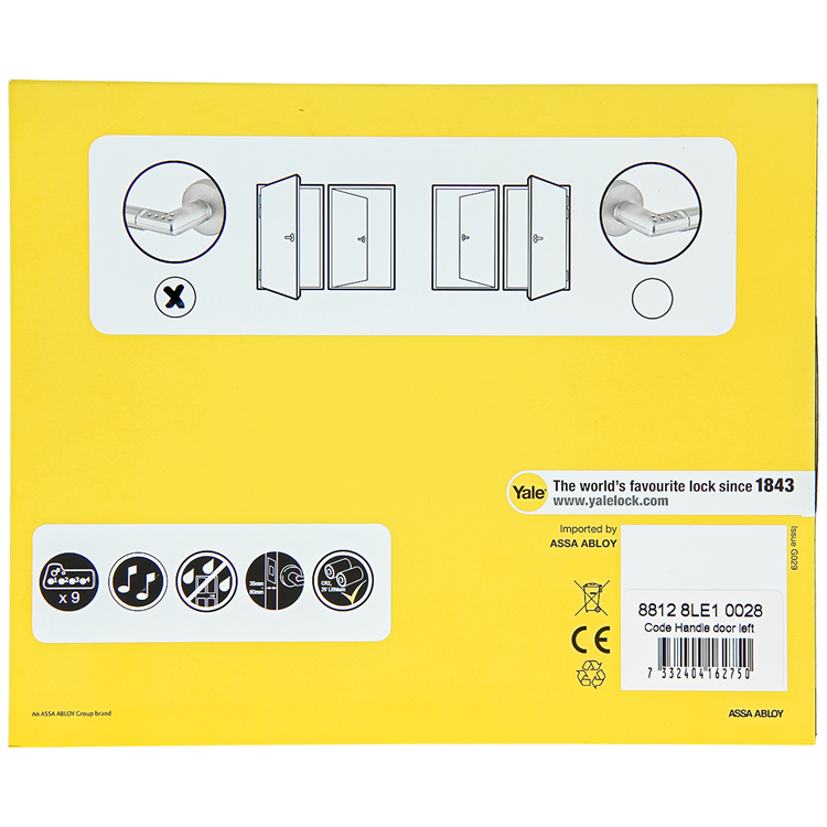 Afbeelding laden in galerijviewer, Yale 1060552 - code handle deur links | 2 stuks