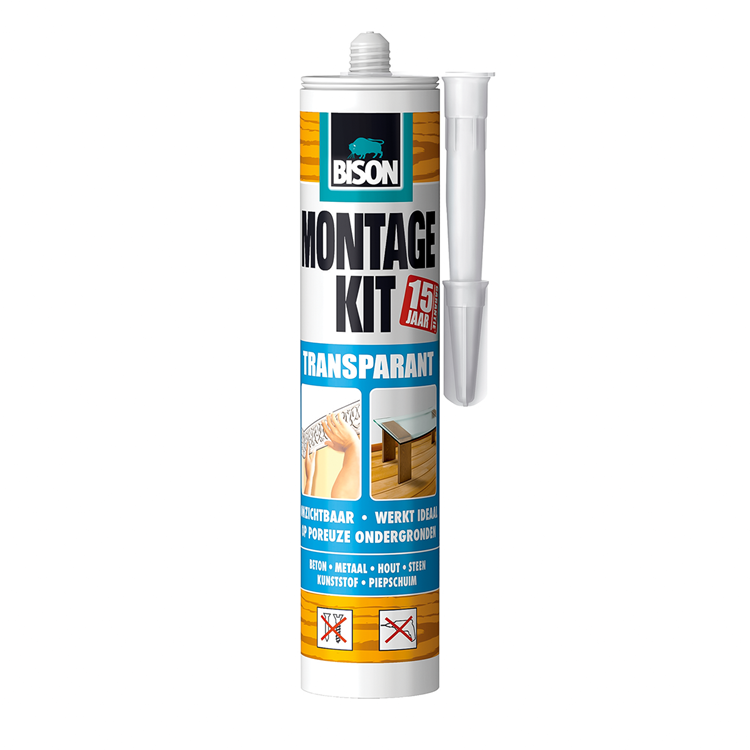 Afbeelding laden in galerijviewer, Bison 1029687 - b montagekit trsp koker 310gr | 3 stuks