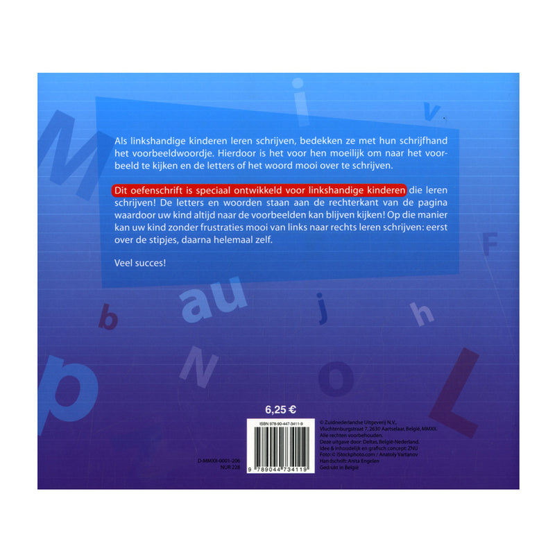 Afbeelding laden in galerijviewer, Deltas mijn oefenschrift schrijven (voor linkshandigen)