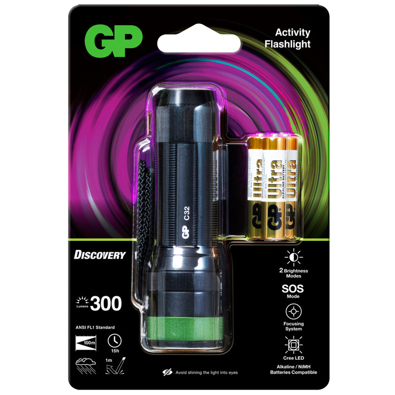 Afbeelding laden in galerijviewer, Gp zaklamp 3x aaa 300 lumen