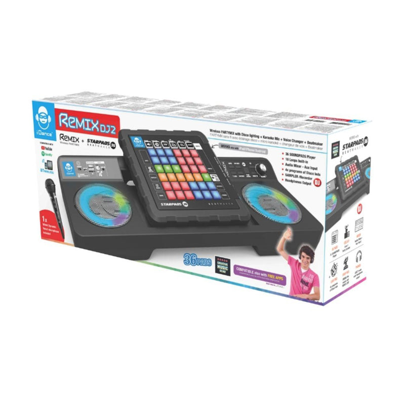 Afbeelding laden in galerijviewer, Idance dj mixer set remix dj2 + licht en geluid