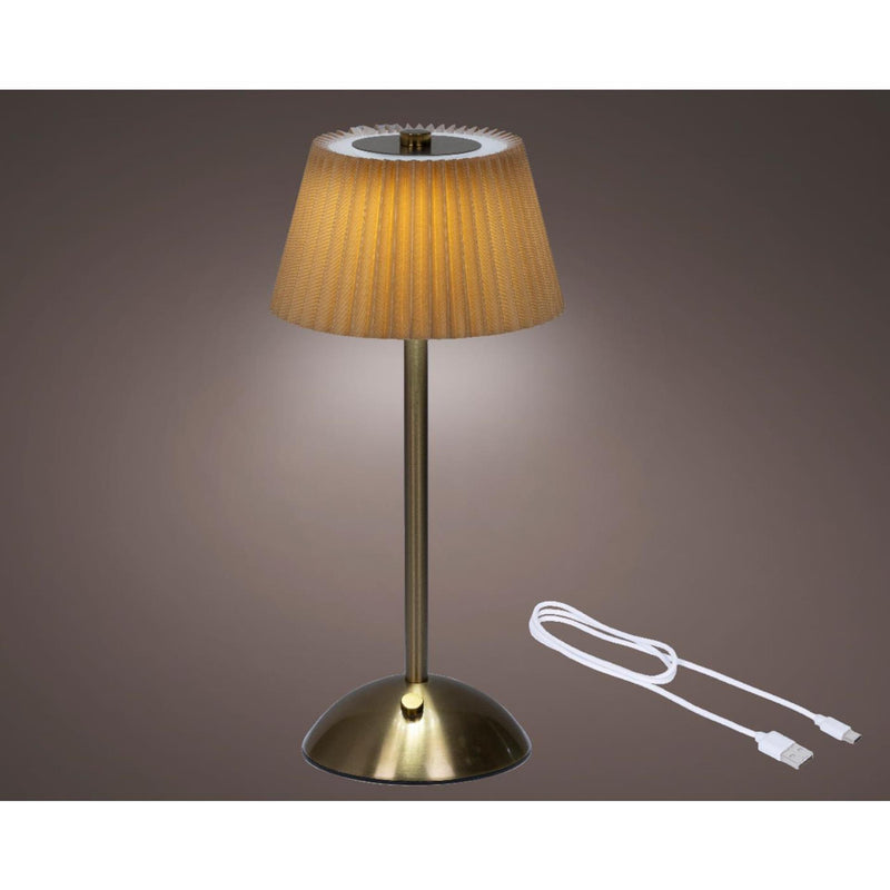 Afbeelding laden in galerijviewer, Lumineo tafellamp oplaadbaar met led oranje goud ø15xh30,5cm