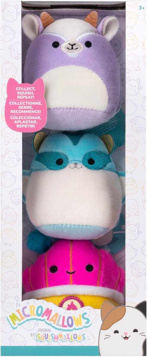 Afbeelding laden in galerijviewer, Squishmallows knuffel pluche - micromallows tia, mariska, louden - 3dlg.