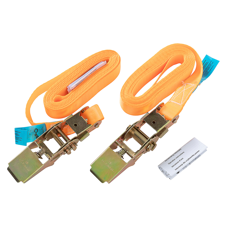 Afbeelding laden in galerijviewer, Mack 1072106 - 2 spangordels pe, ratelspanner25mm-5m max 500kg | 5 stuks