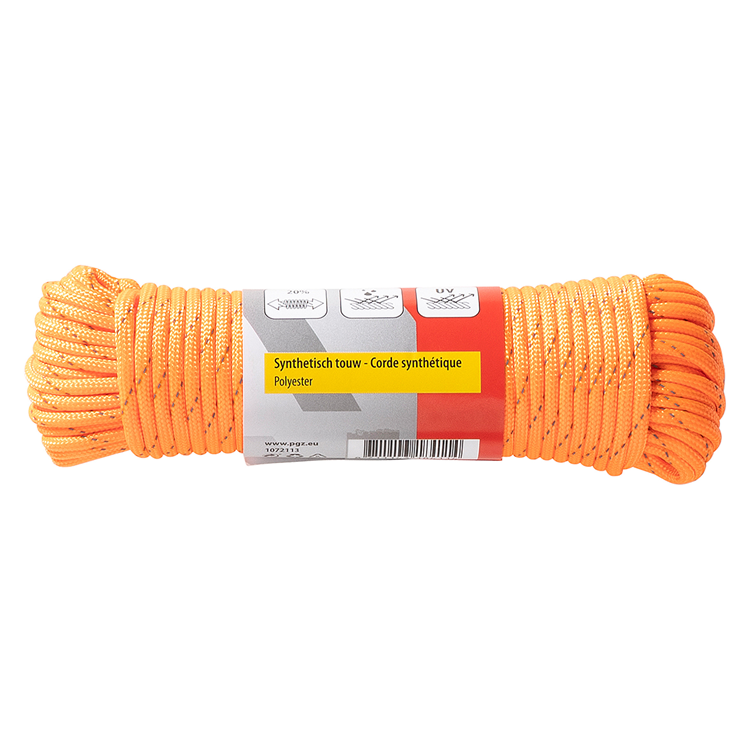 Afbeelding laden in galerijviewer, Mack 1072113 - paracord oranje reflecterend 4mm 15m | 5 stuks
