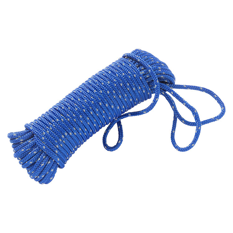 Afbeelding laden in galerijviewer, Mack 1072114 - pp gevlochten touw blauw 4mm 15m reflecterend | 5 stuks