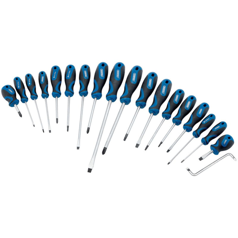 Afbeelding laden in galerijviewer, Draper tools schroevendraaier set 19-dlg blauw 09548